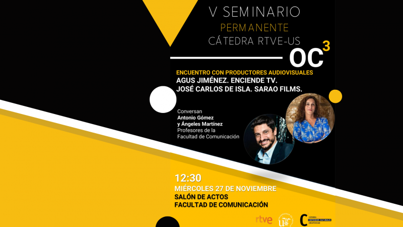 Los productores Agus Jim�nez y Jos� Carlos de Isla protagonizan el V Seminario de la C�tedra RTVE-US