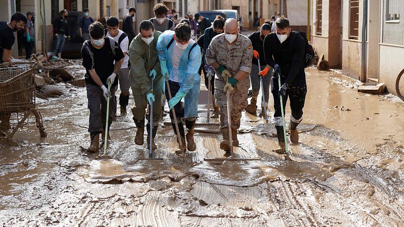 As se organizan los voluntarios de la DANA