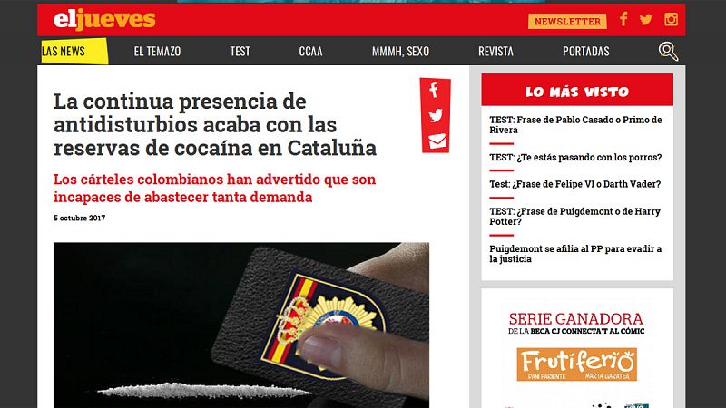 Un juez de Barcelona cita como investigado al director de 'El Jueves' por supuestas injurias a la Policía