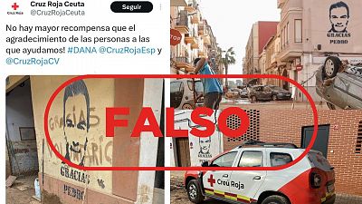 Pintadas con la cara de Pedro Snchez en Valencia: bulos y desinformacin