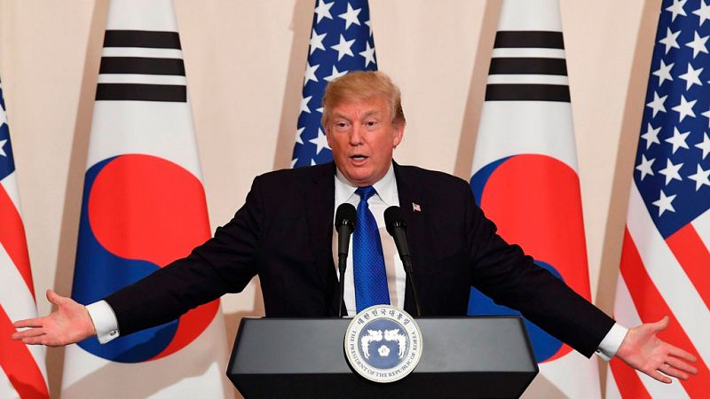 Trump dice a los surcoreanos que ve "ciertos movimientos" hacia el diálogo en Corea del Norte