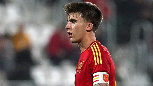 Pablo Barrios con la seleccin sub 21