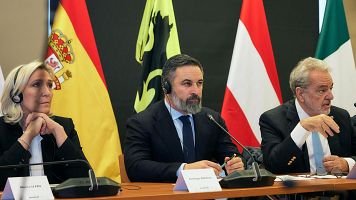 Abascal, elegido presidente de Patriots, formaci�n que integran tambi�n los partidos de Orb�n y Le Pen