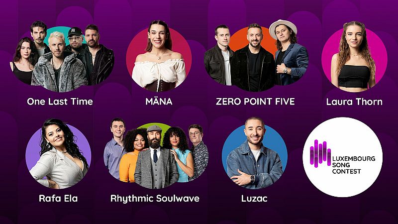 Siete artistas competirán en enero por representar a Luxemburgo en Eurovisión 2025