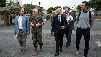 Imagen de archivo del general jefe de la Brigada 'Canarias' XVI, Venancio Aguado de Diego