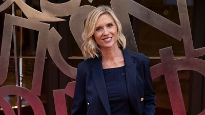 La modelo Judith Masc� posa para los fot�grafos