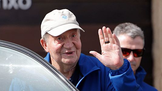 El rey em�rito Juan Carlos I, en Sanxenxo