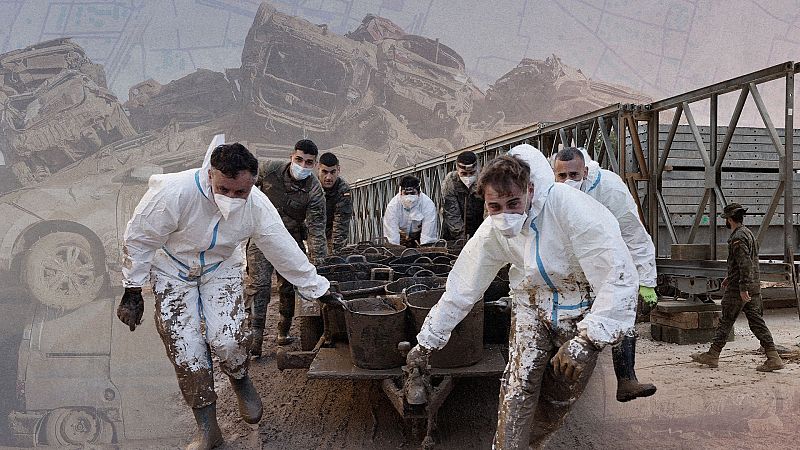 Un mes de la DANA, en mapas e imágenes: de las inundaciones al lento reinicio del día a día