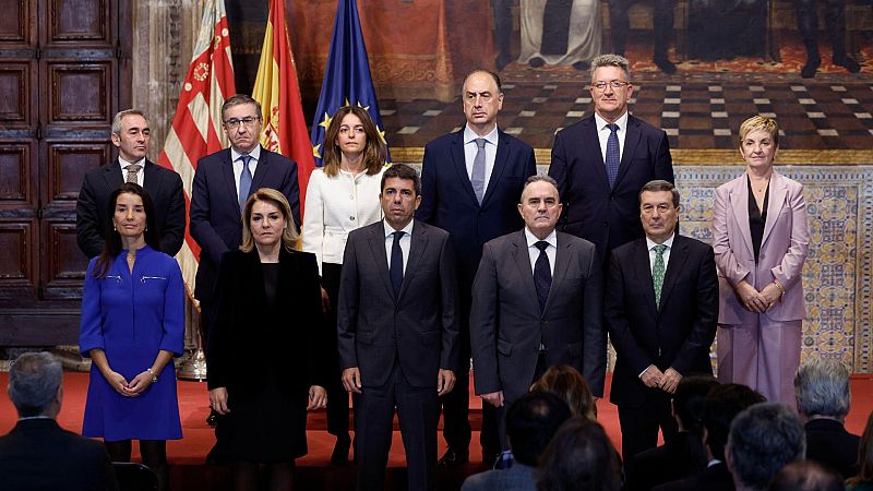 Los nuevos consellers de Mazón toman posesión de su cargo con el reto de afrontar la reconstrucción tras la DANA