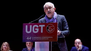 .-El secretario general de la UGT, Pepe lvarez, en el 44 Congreso Federal