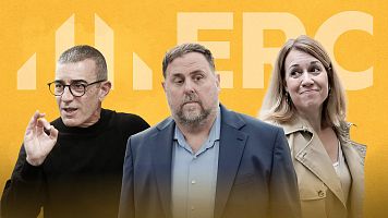 Los tres candidatos Xavier Gods, Oriol Junqueras y Helena Sol luchan por el liderazgo del partido