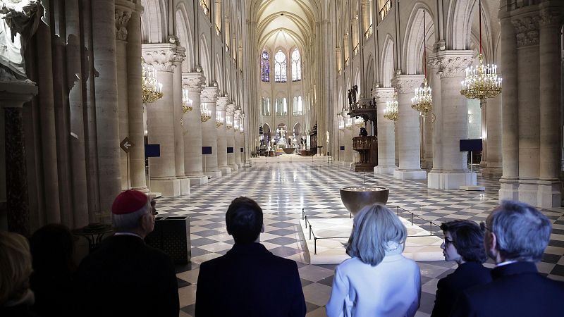 Notre Dame muestra su nuevo aspecto tras la restauración ocho días antes de su reapertura