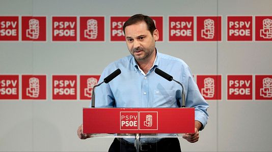 Jos Luis balos durante la presentacin de su candidatura a la secretara general del PSPV-PSOE en julio de 2008 en Valencia