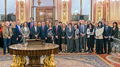 Jos Pablo Lpez toma posesin en el Congreso junto a los nuevos consejeros y consejeras de RTVE