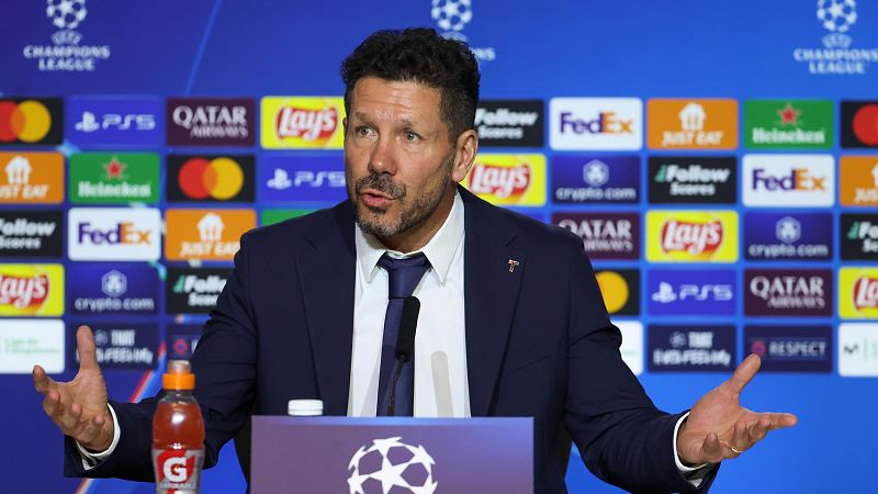 Simeone: "El Slovan Bratislava llega con cinco das de descanso, nosotros con 68 horas, pero a nadie le importa"