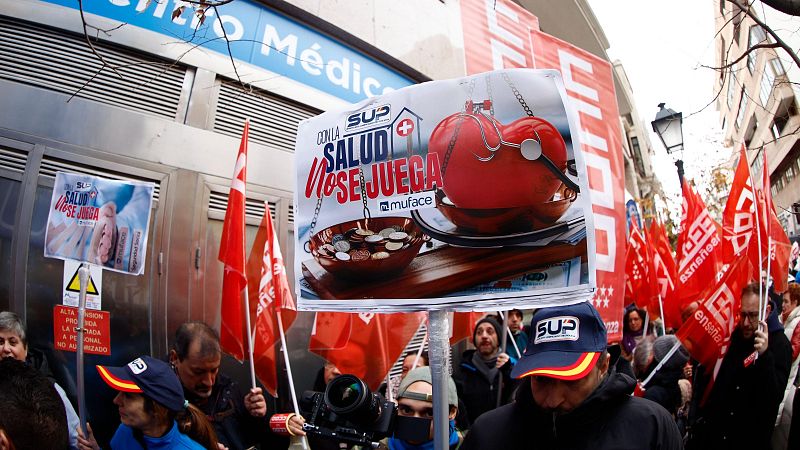 Los empleados públicos mutualistas salen a la calle para pedir un nuevo acuerdo para Muface