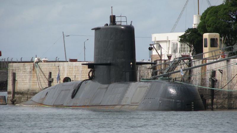 El submarino argentino ARA San Juan se averió antes de desaparecer