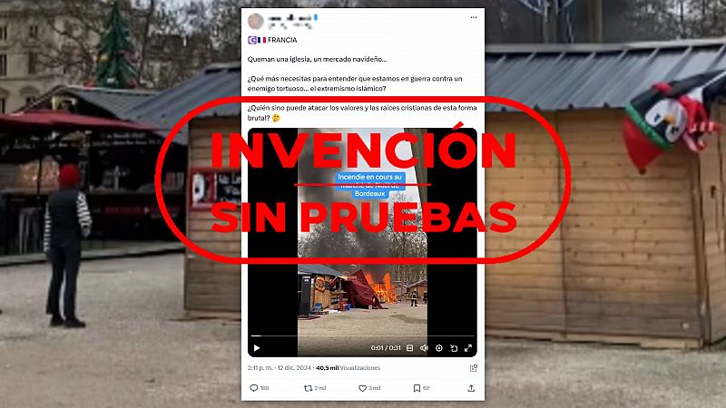 No hay pruebas de que este incendio haya sido provocado en nombre del "extremismo islámico"