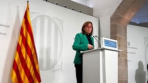 La portaveu del Govern, Slvia Paneque, compareix en roda de premsa a la Generalitat