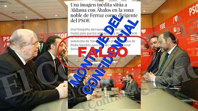 La imagen de Jos Luis balos y De Aldama en Ferraz publicada por El Confidencial no es un montaje