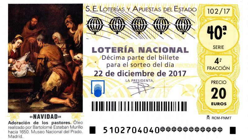 La Lotería de Navidad homenajea a Murillo en el IV centenario de su nacimiento