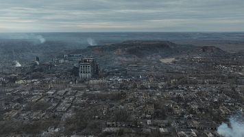 La ciudad ucraniana de Toretsk, en la regin de Donetsk