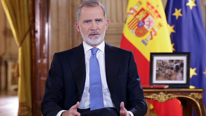 El rey llama a la "serenidad" ante una "contienda política atronadora" en un mensaje dedicado a las víctimas de la dana