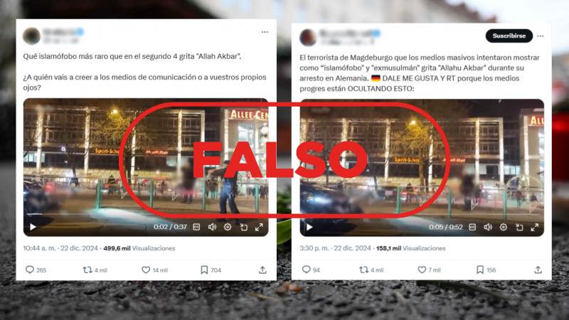 El autor del atentado de Magdeburgo no gritó "Alá es el más grande" en su detención