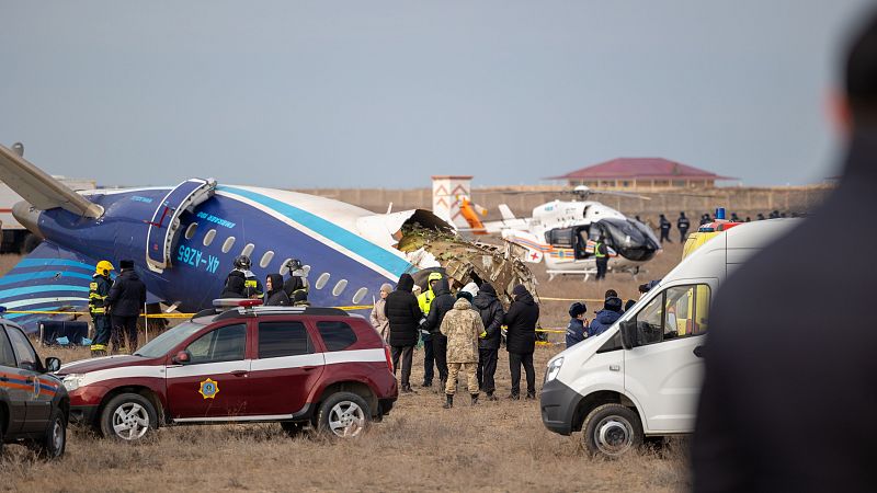 Putin pide disculpas por el "trágico incidente" en el espacio aéreo ruso del avión azerbaiyano que se estrelló el miércoles