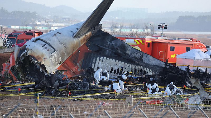 Identifican a 174 de las 179 víctimas mortales del accidente aéreo en Muan, Corea del Sur