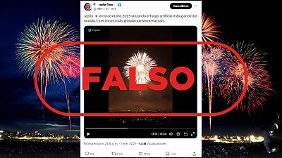 No es la celebracin de ao nuevo en Japn, es un festival de fuegos artificiales en agosto de 2024