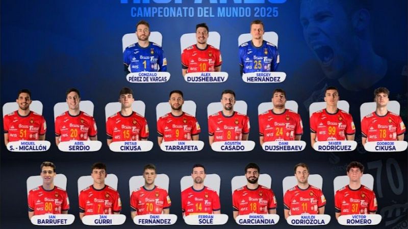 Los 18 'hispanos' de la selección española en el Mundial de balonmano, uno por uno