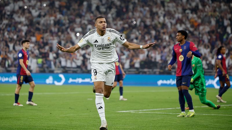 Kylian Mbappé, la única nota positiva del Real Madrid en la final de la Supercopa