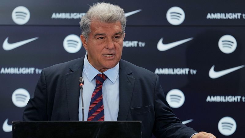 Laporta defensa que el Barça ha complert la normativa en el cas Olmo