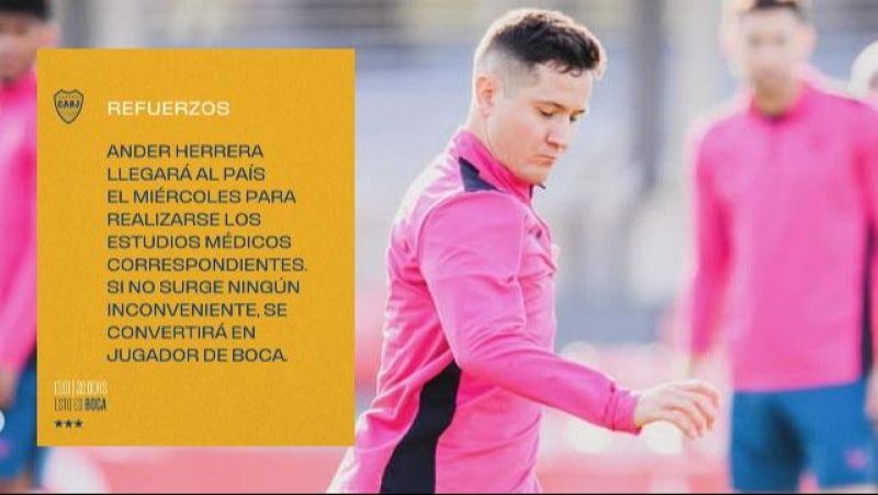 Ander Herrera seguirá los pasos de Muniain y se marcha a Argentina para jugar en Boca Juniors