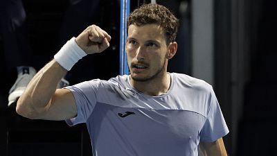 Pablo Carreo, nico espaol superviviente en la segunda jornada del Open de Australia