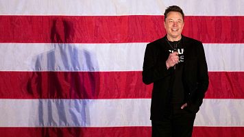 Elon Musk, director ejecutivo de Tesla, durante un evento en Pensilvania