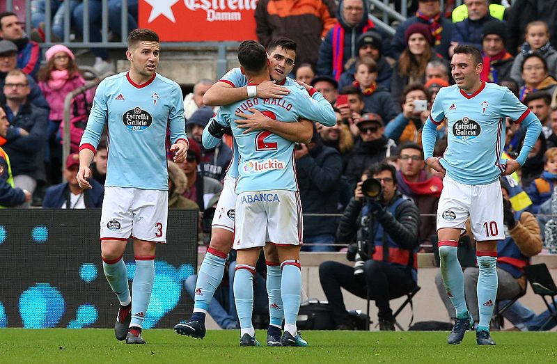 El Celta le planta cara al Barça en el Camp Nou