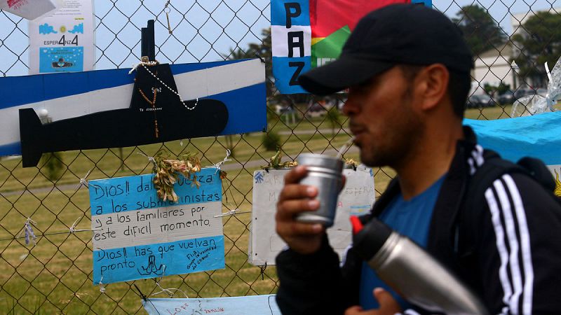 La Armada Argentina analiza contactos registrados por sensores para saber si son del submarino desaparecido