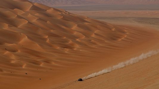 Etapa 12 del Dakar 2025: Seth Quintero durante la penlitma etapa