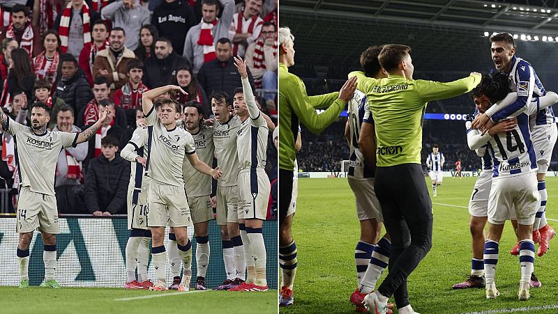 Osasuna asalta San Mamés para eliminar al Athletic y la Real Sociedad no falla en Anoeta