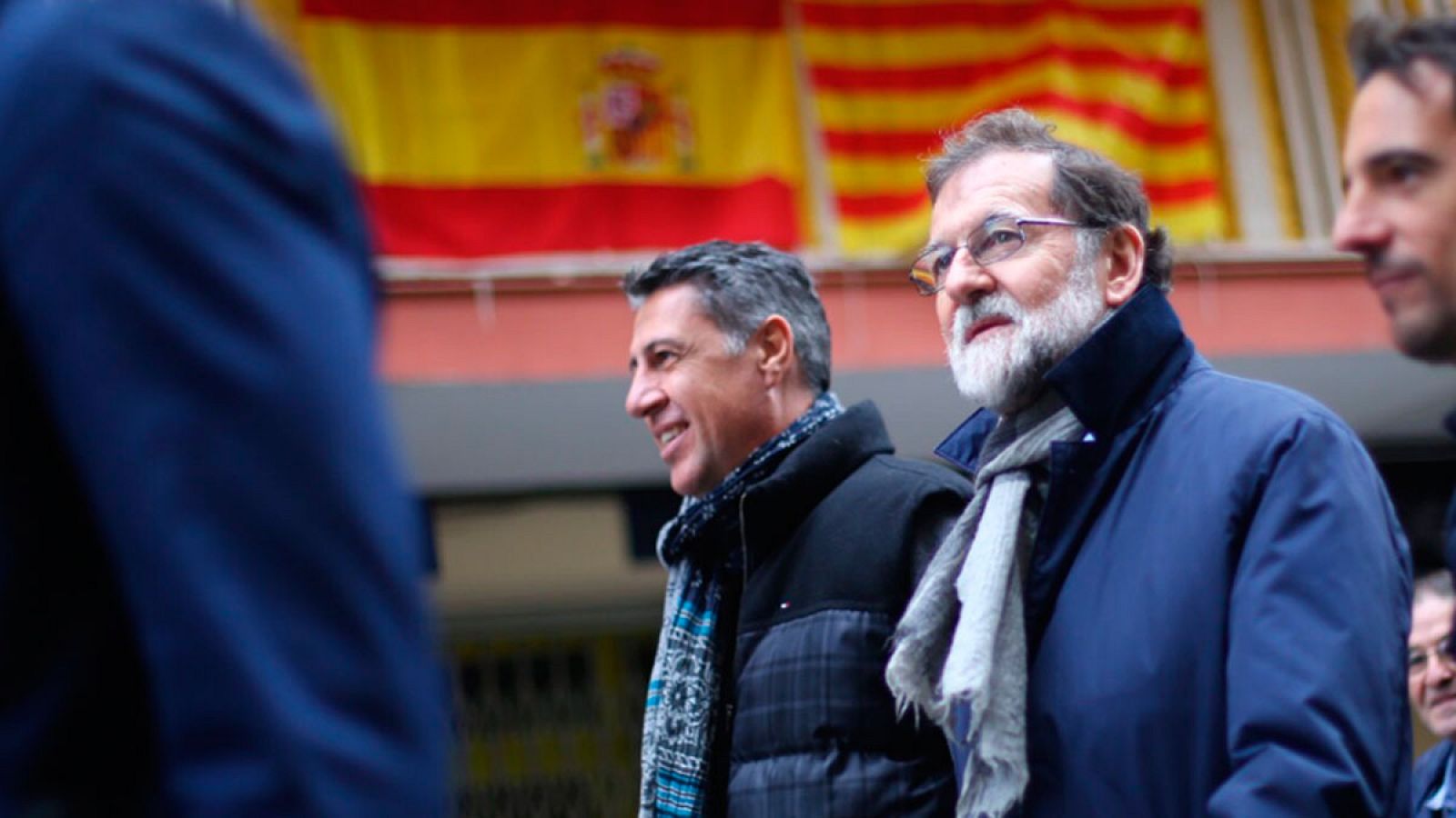 Rajoy ha estado en Mataró  acompañando al cabeza de lista del PP