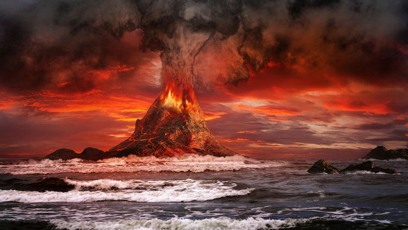 Las supererupciones volcánicas ocurren de media cada 17.000  años, en menor tiempo de lo que se pensaba
