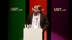 El secretari general de la UGT Catalunya, Camil Ros, en el 17 Congrs del sindicat a Matar (Europa Press)