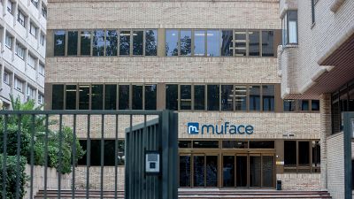 Imagen de la fachada de la sede de Muface en Madrid