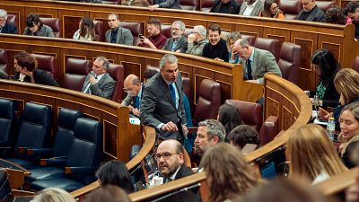 Vista general de la sesin plenaria de este 22 de enero en el Congreso de los Diputados