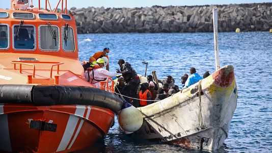Llegada de migrantes irregulares africanos a Canarias