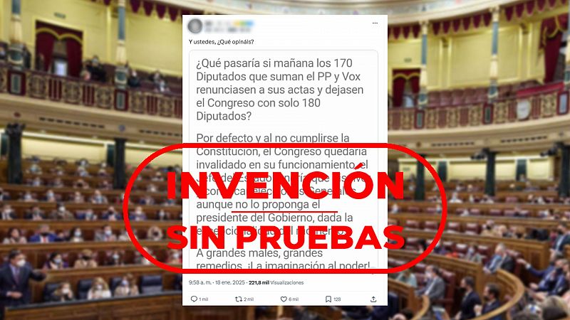 No hay base jurídica para afirmar que la renuncia de 170 diputados en el Congreso implicaría elecciones anticipadas