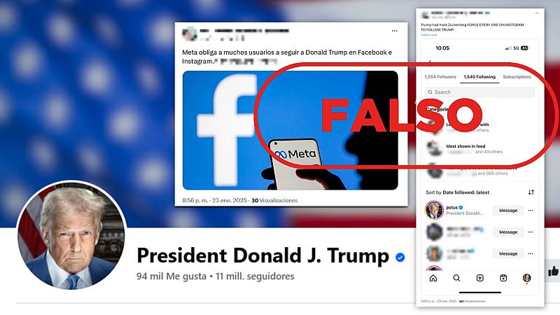 Meta no obliga a seguir a Trump en Facebook e Instagram: así se traspasa la cuenta POTUS en sus redes