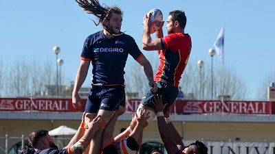 Partido de rugby entre Espaa y Pases Bajos